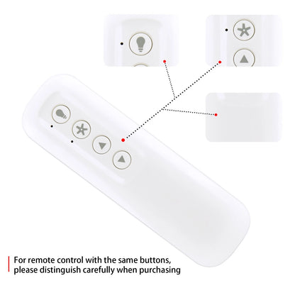 For Hunter Replacement Handheld Ceiling Fan Remote Control White 99372