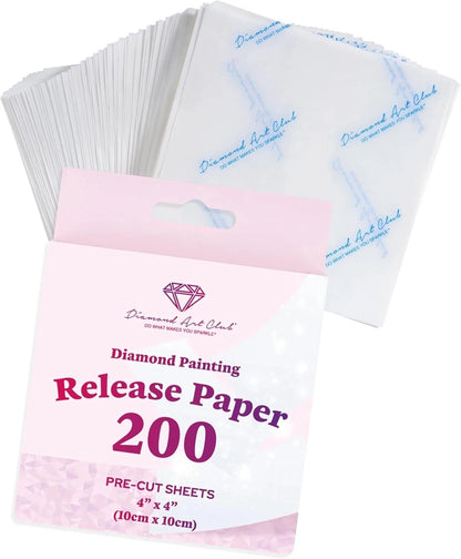 Diamond Art Club 200-Piece Premium Painting Release Paper Pack, white