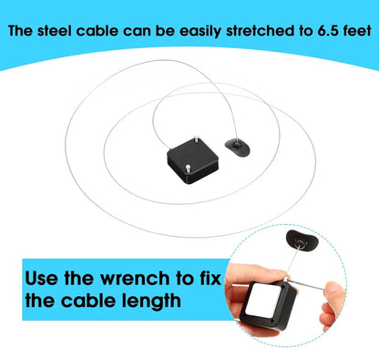6.5 ft Retractable Remote Control Tether: TV Leash,Safety...
