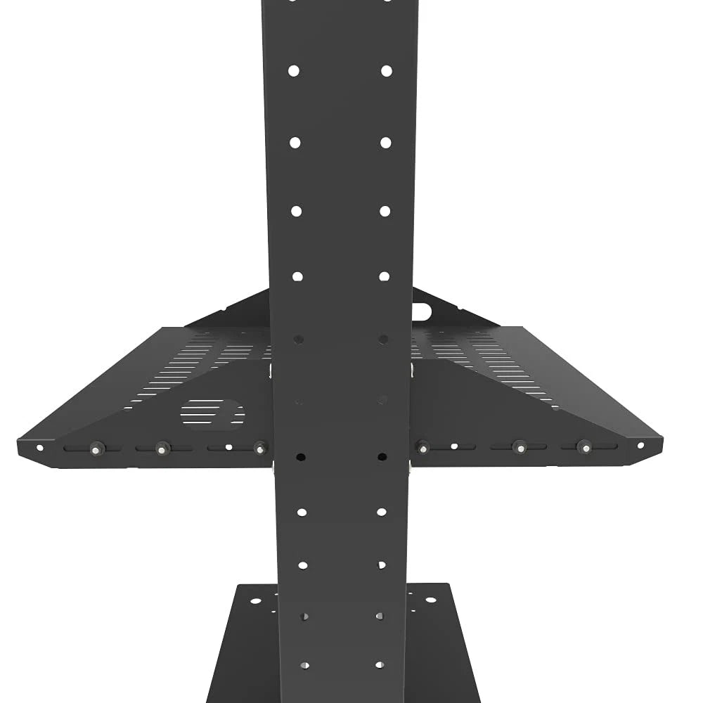 Jingchengmei 2U Cantilever Server Shelf Rack Mount-19 Inch 2 2U2PC10V, black