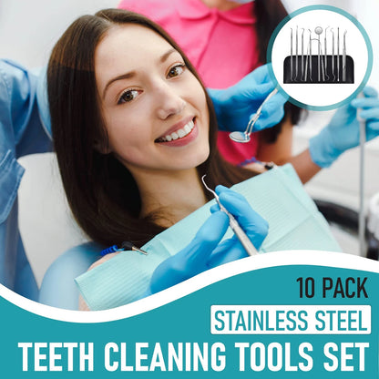 Dental Kit Tools, 10 Pack Stainless Steel Plaque Remover, Tools to...