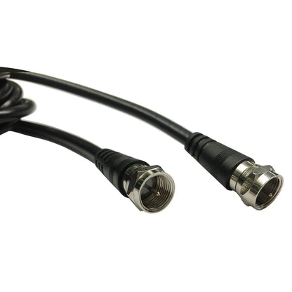 Chaowei TV Antenna Extension Coaxial Cable(15ft) with Coupler,F Black