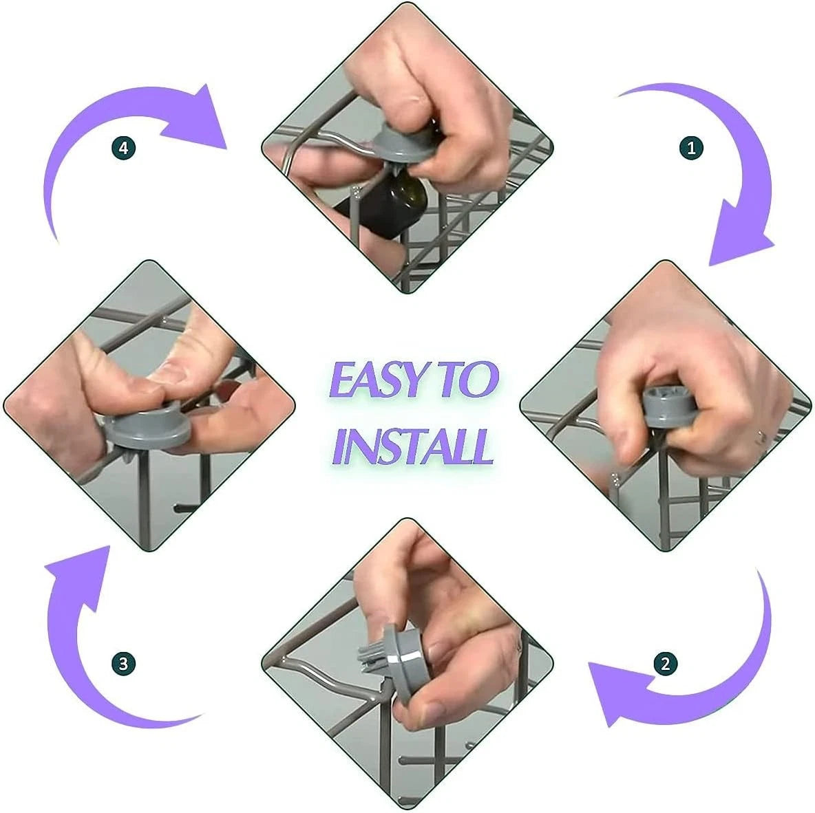 8-Pack DD66-00023A DD61-00222A For Samsung Dishwasher Parts Rollers Bottom...