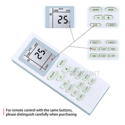 Remote Control For Gree Air Conditioning YB1A21 YB1F YB1F2 YB1FA YB1FAF YB1F2F