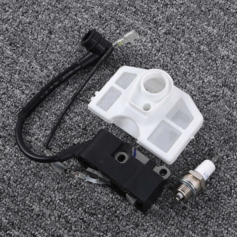 Ignition Coil + Air Filter+Spark Plug For 4500 5200 5800 45/52 /58cc Chainsaw