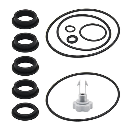 Koatukys Sand Filter Pump Replacement Parts for Intex 25013 Kit(12PCS), Black