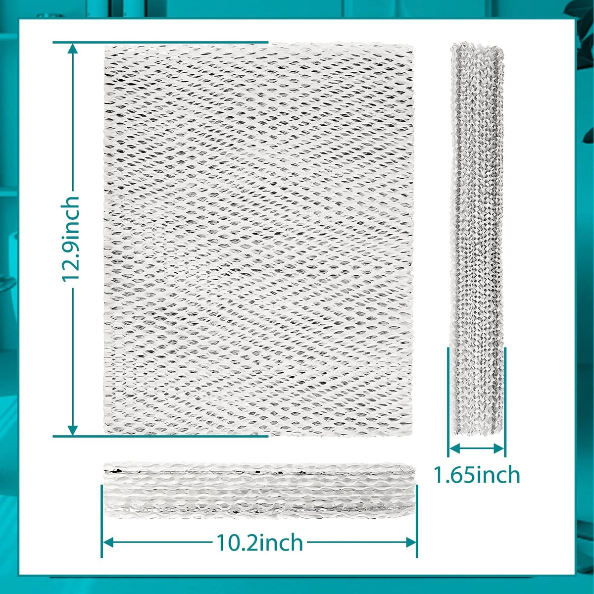 HASMX 1-Pack Replacement Humidifier Filter Pad for 10" x 13" x 1-5/8"