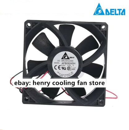 Delta Fan AFB0924SH Axial Fan DC 24V 0.50A 92*92*25mm 2-wires Server Cooling Fan