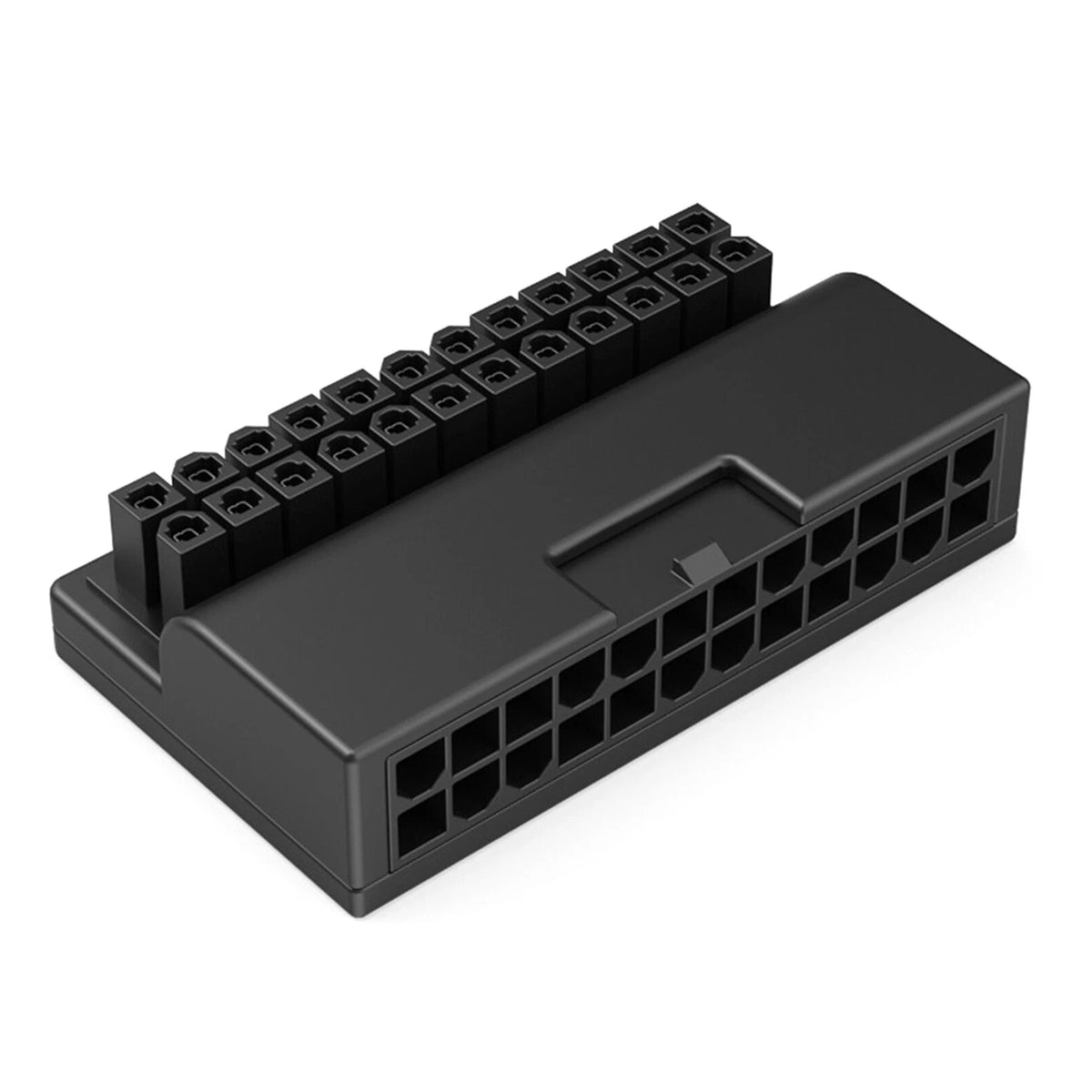 ATX Motherboard Female 24Pin To 24Pin Male 90 Degree Power Adapter Mainboard DIY