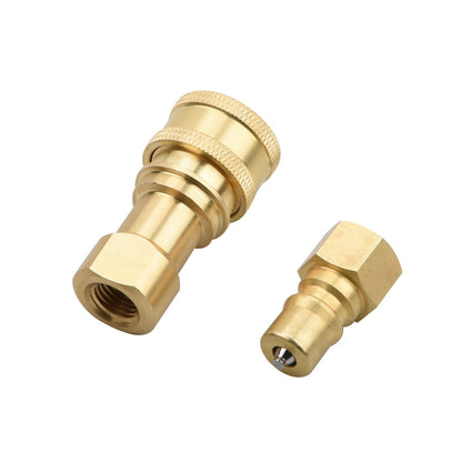 1Pack High Quality 1/4" Quick Connector Kit Up to 5000-6000 PSI for Ball Valve
