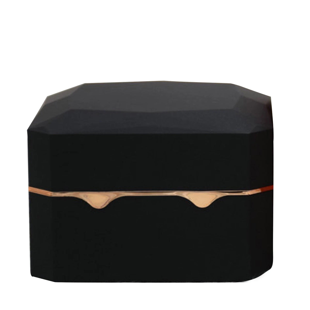 LED Light Watch Case Antidust Display Storage Holder Luxury Jewelry Box Black/