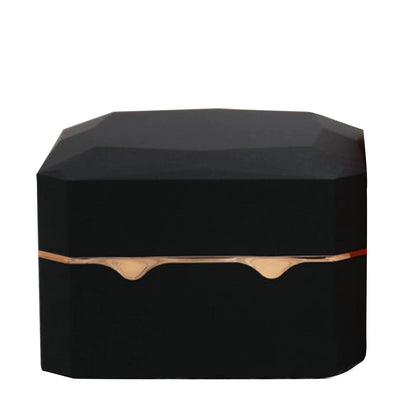 LED Light Watch Case Antidust Display Storage Holder Luxury Jewelry Box Black/