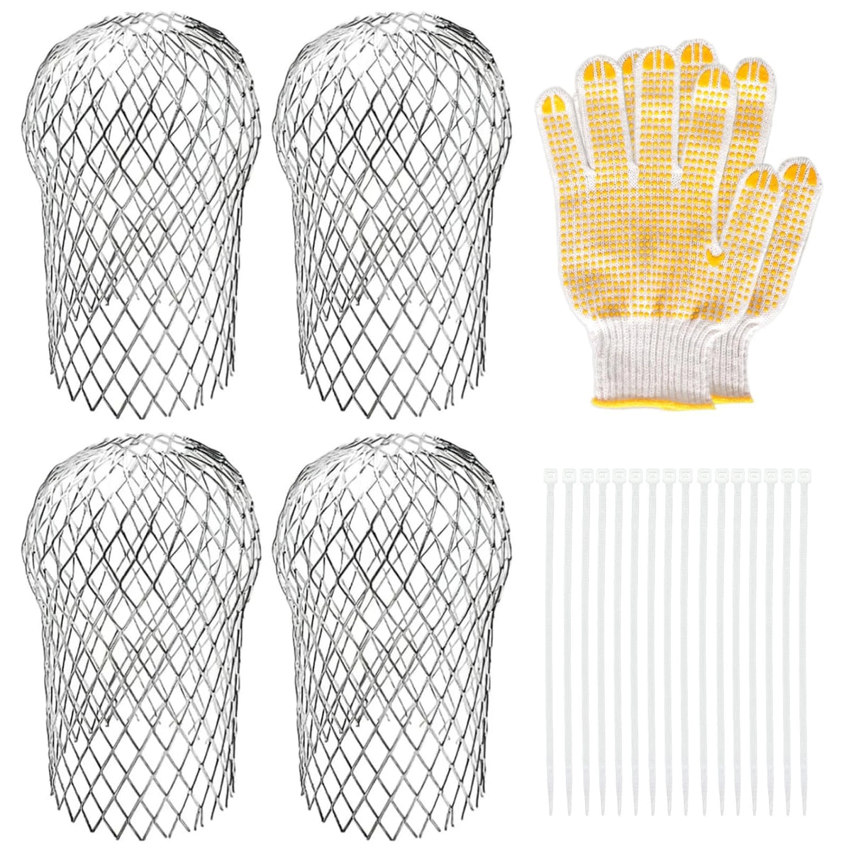 Sankoly 4 Pack Downspouts Gutter Guard Aluminum Filter Strainer Expandable...