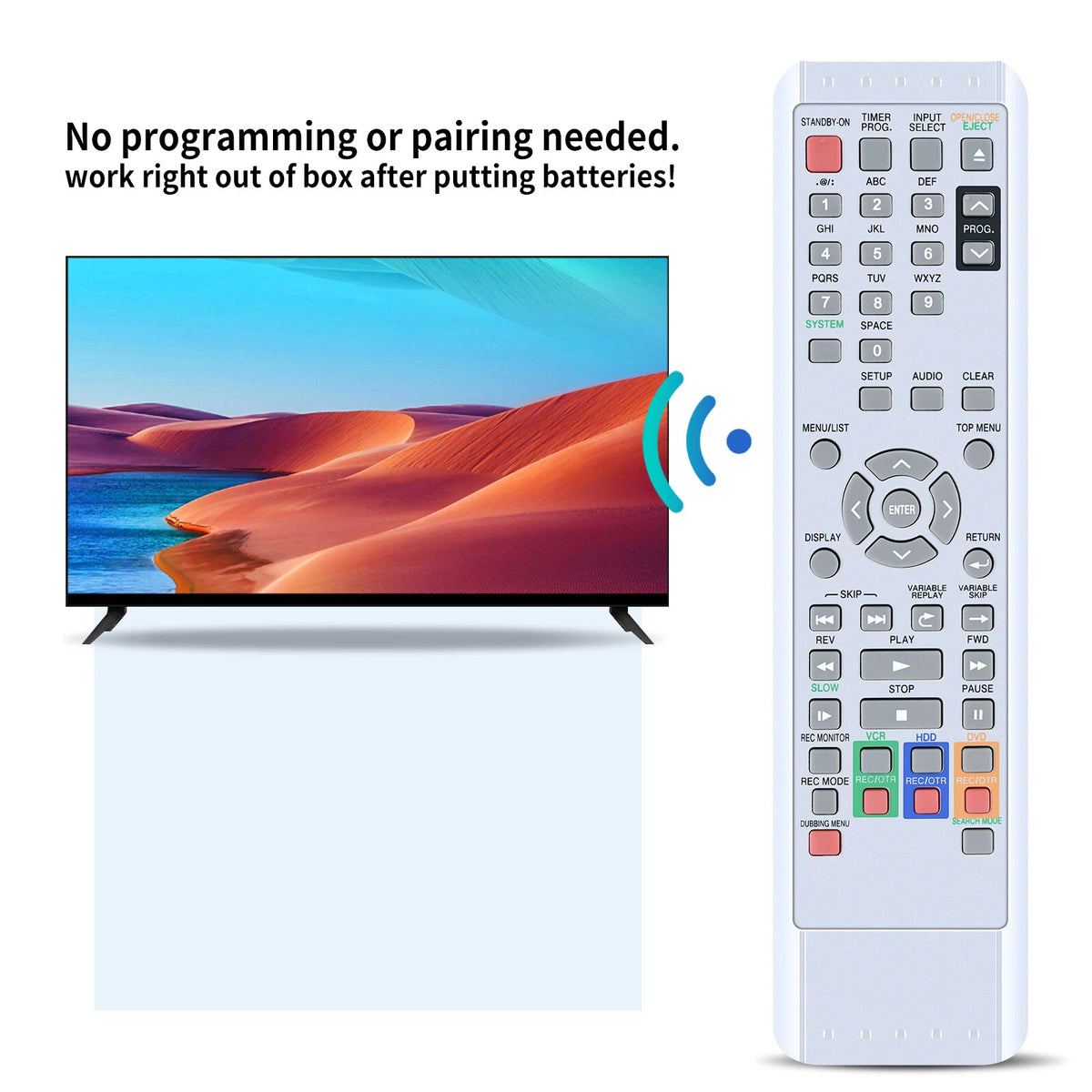 NB305 Remote Control For Funai HDR-D2835 HDR-D2835D DVD+VCR Combo