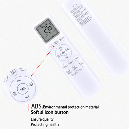 ES-AC110 Replacement Remote Control For TCL AC-257 Air Conditioner
