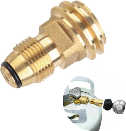 Hooshing Propane Tank Adapter Converts POL LP Service Valve to QCC1 /...