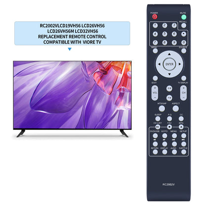 RC2002V Remote Control For Viore TV LCD19VH56 LCD22VH65 LCD32VH65 LCD26VH56