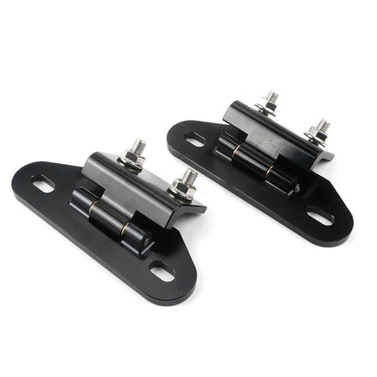 Billet Aluminum Rear Hatch Hinges Black Pair For 1982-1992 Camaro/Firebird