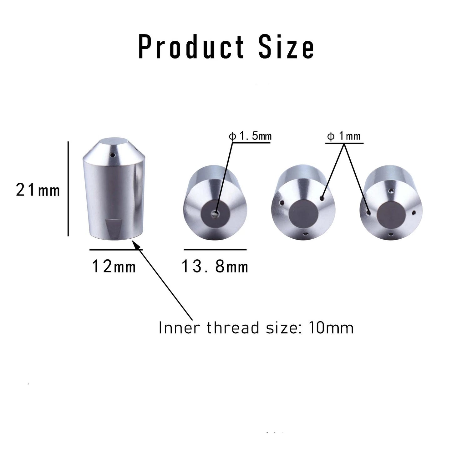 LAUCIPPOS Steam Tip for Rancilio Sil & Pro X, Single hole, Silver