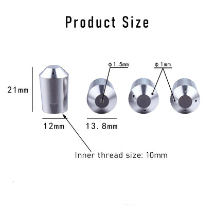 LAUCIPPOS Steam Tip for Rancilio Sil & Pro X, Single hole, Silver