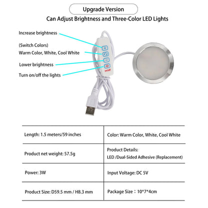 BambooSegD 5PCS LED Lamp Kit 001 Three Colors for 5 PCS 001