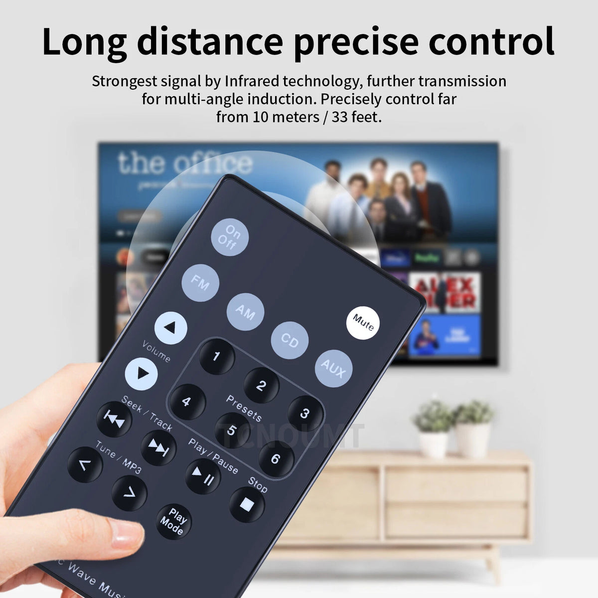 Replacement Remote Control For Bose Acoustic Wave Music System II Black