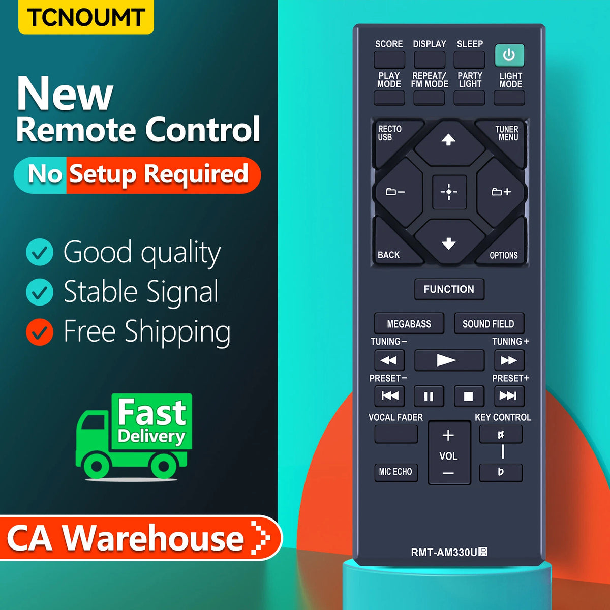 RMT-AM330U Remote Control For Sony Audio System MHC-V11 MHC-V13 MHC-M20