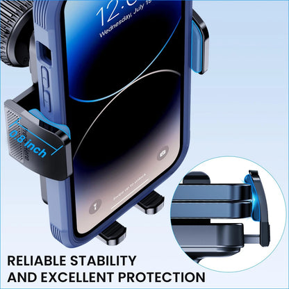 GUWEZ Phone Holders for Your Car [Military Grade Suction 10.5×7×14.5cm, Black