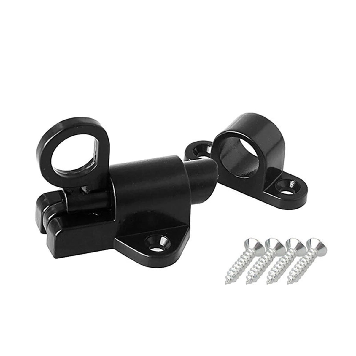 Black Aluminium Alloy Spring Door Lock with Automatic Locking Mechanism E