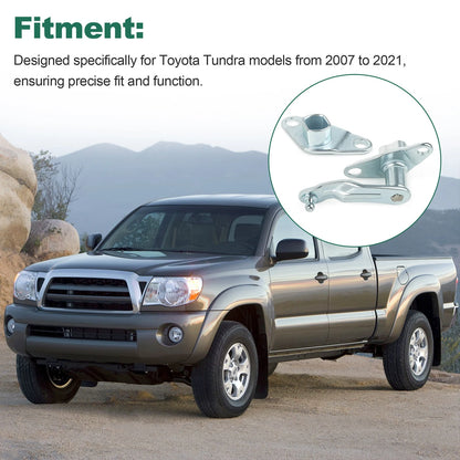 Tailgate Support Hinge LH & RH for 2007-2021 Toyota Tundra, Upgrade Aluminum