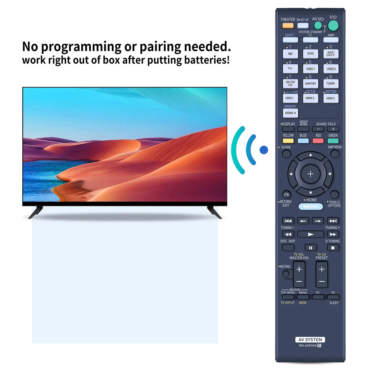 RM-AAP049 Remote Control For Sony Audio Video AV Receiver STRDH810 148784811