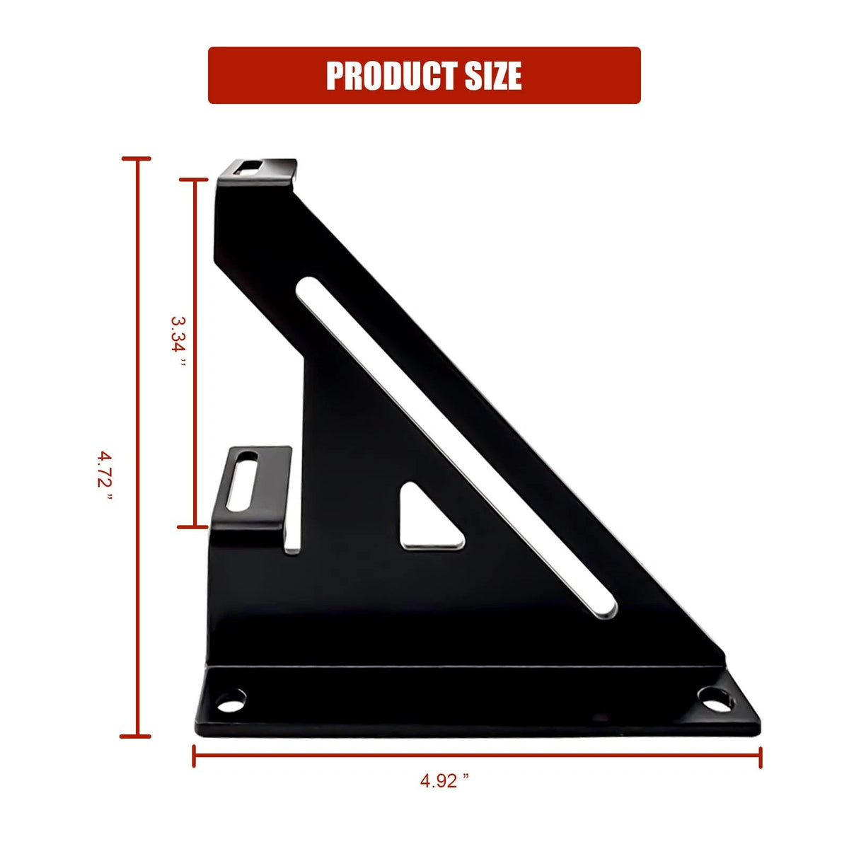 Steel 2 Amp Amplifier Rack Coated by Black Powder  for Car Audio