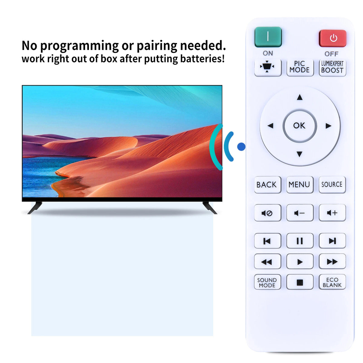 Remote Control RCV013 For BenQ Projector TH671ST TH585 TH685