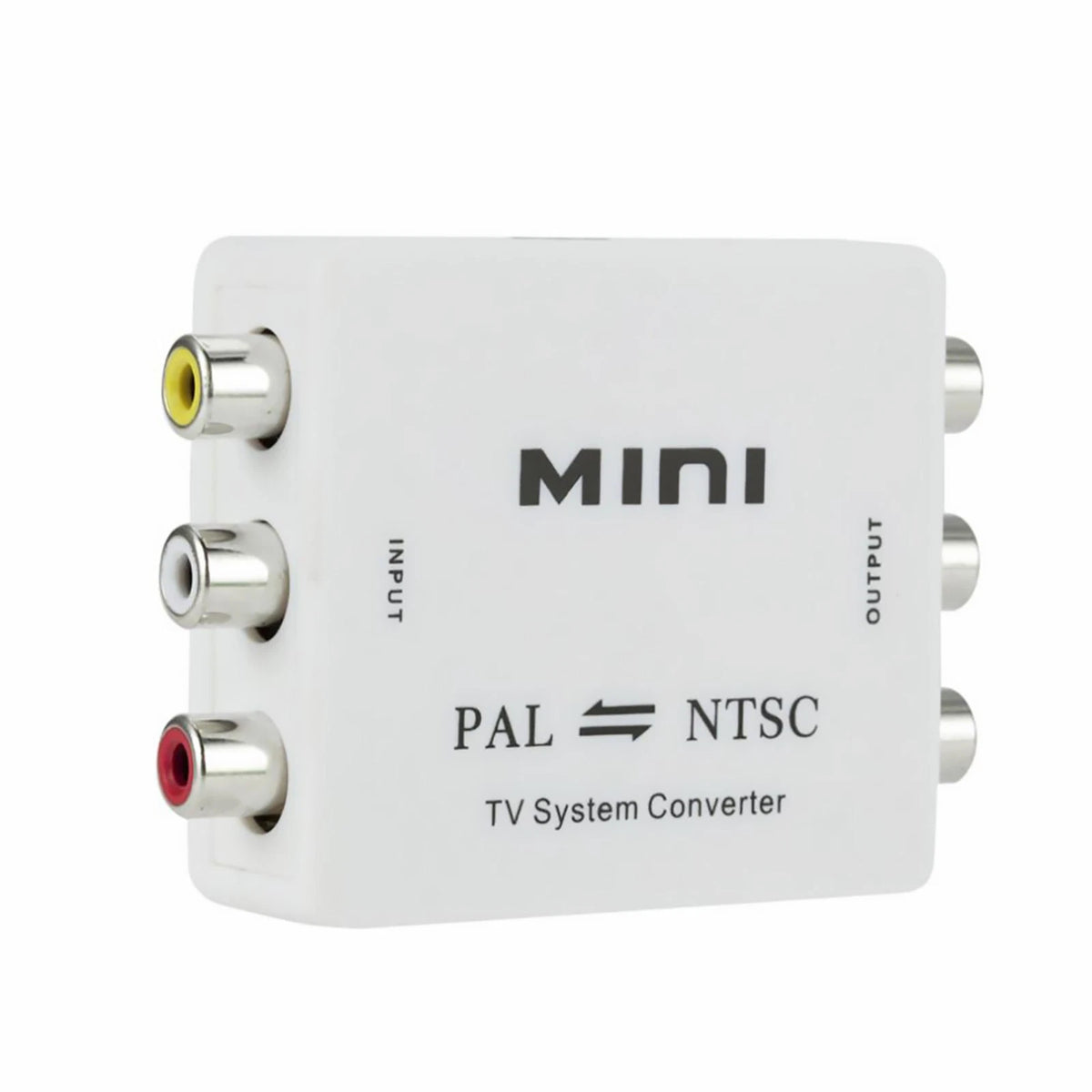Dual-Way 3 RCA TV System Converter Format Video USB Powered PAL NTSC Converter L