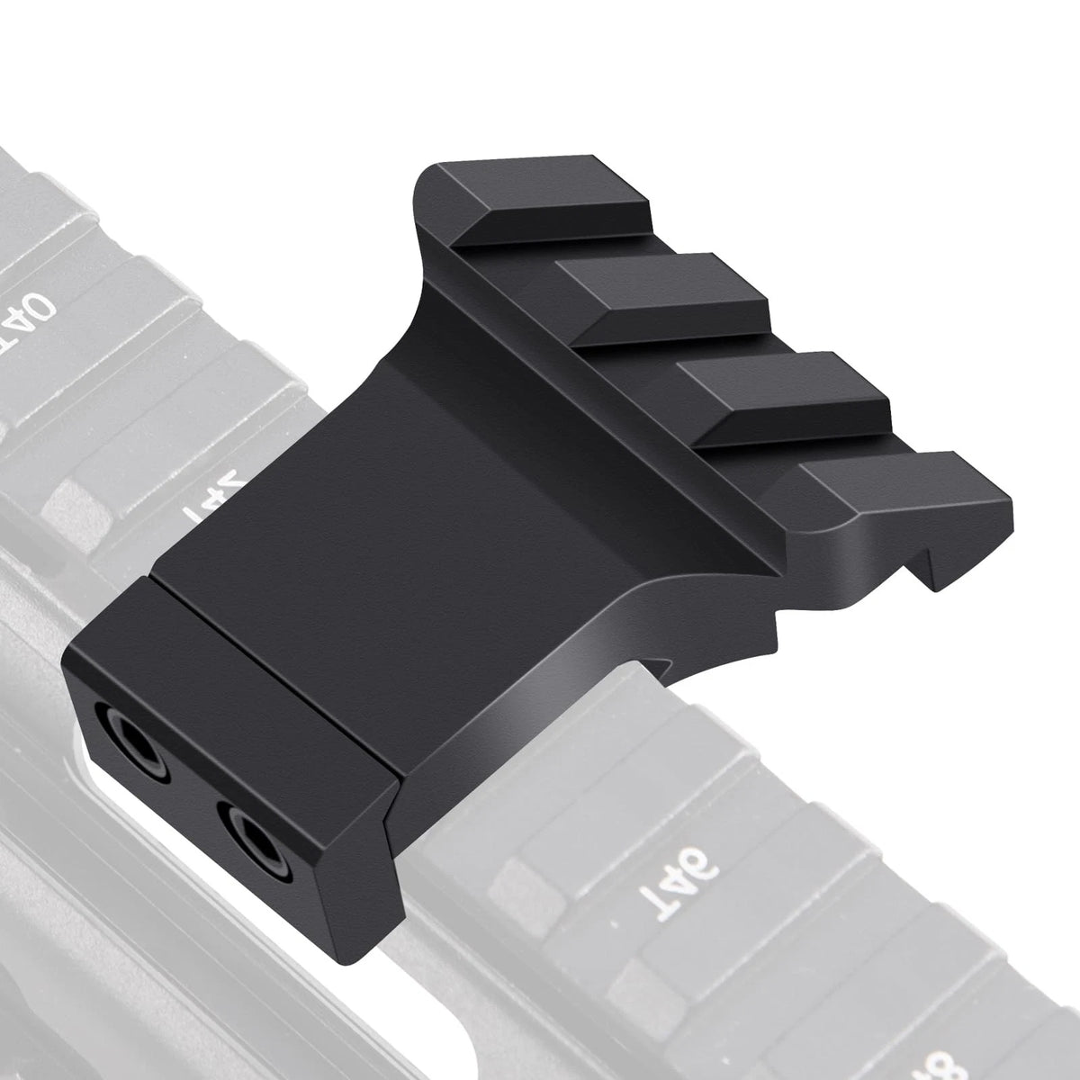 LONSEL 45° Picatinny Offset Rail Mount, 3 4 5 Slots 45 Degree Black