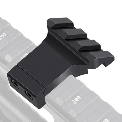 LONSEL 45° Picatinny Offset Rail Mount, 3 4 5 Slots 45 Degree Black