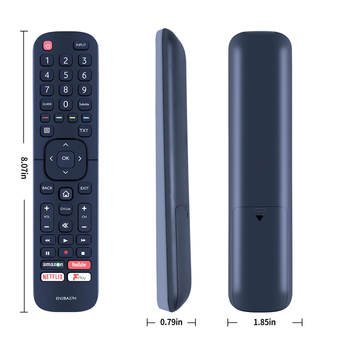 EN2BA27H Replacement Remote Control For Hisense TV H32A5600UK