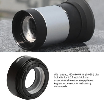 VBESTLIFE 5X Barlow Lens, M28.6 Threaded Stereo Microscope Auxiliary...