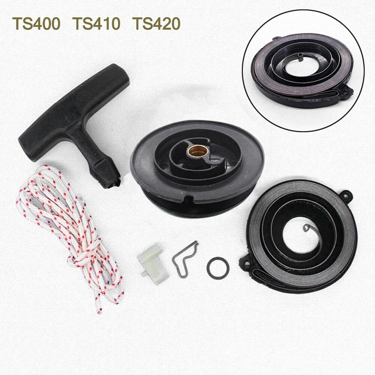 Auto Parts Recoil Starter Repair Kit Handle Rope For Stihl Cut Off Saw TS400/410