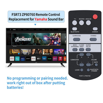 FSR73 ZP80760 For Yamaha SoundBar Speaker System Remote Control ATS-1050