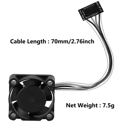 2PCS P1P/P1S DC5V 2510 Extruder Hotend Cooling Fan of 2510 for