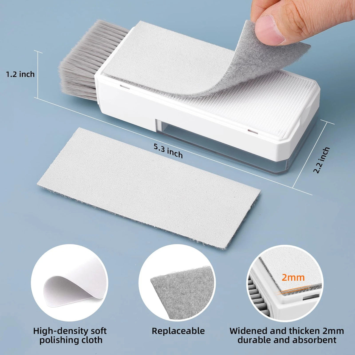 Ordilend Keyboard Cleaner & Laptop Cleaning Kit, All-in-1 for Computer White