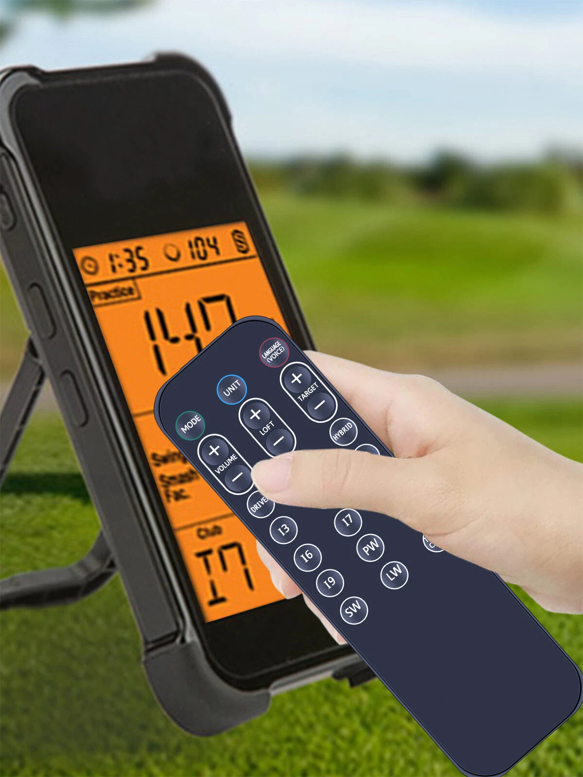 Remote Control For Voice Caddie Golf Swing Caddie SC300 Portable Launch Monitor