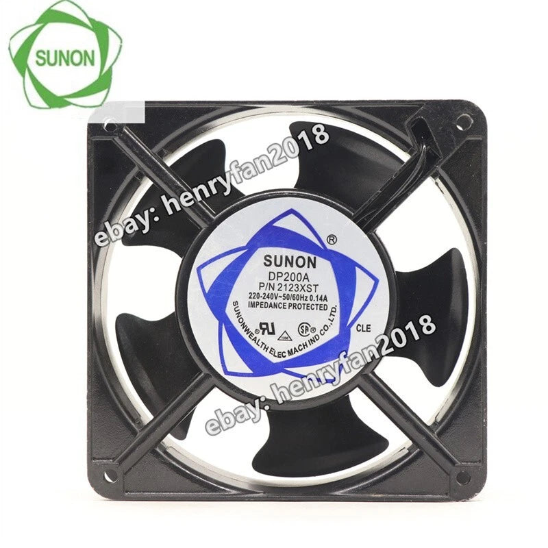 SUNON Fan DP200A P/N 2123XST Axial Fan 220/240V 50/60Hz 0.14A Cooling Fan