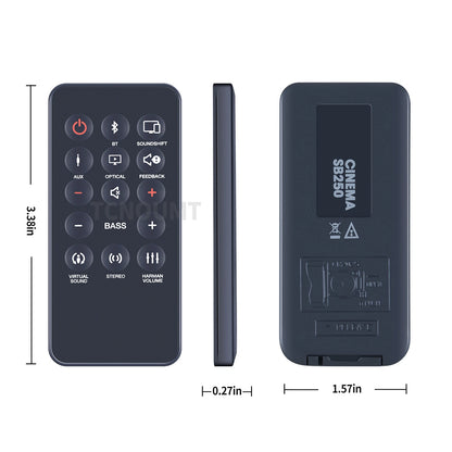 STV280 SB250 Remote Control For JBL Cinema Soundbar STV280 SB250