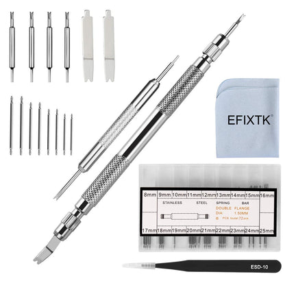 EFIXTK Spring Bar Tool Set with Extra 6 Tips Pins for Watch Wrist Bands...