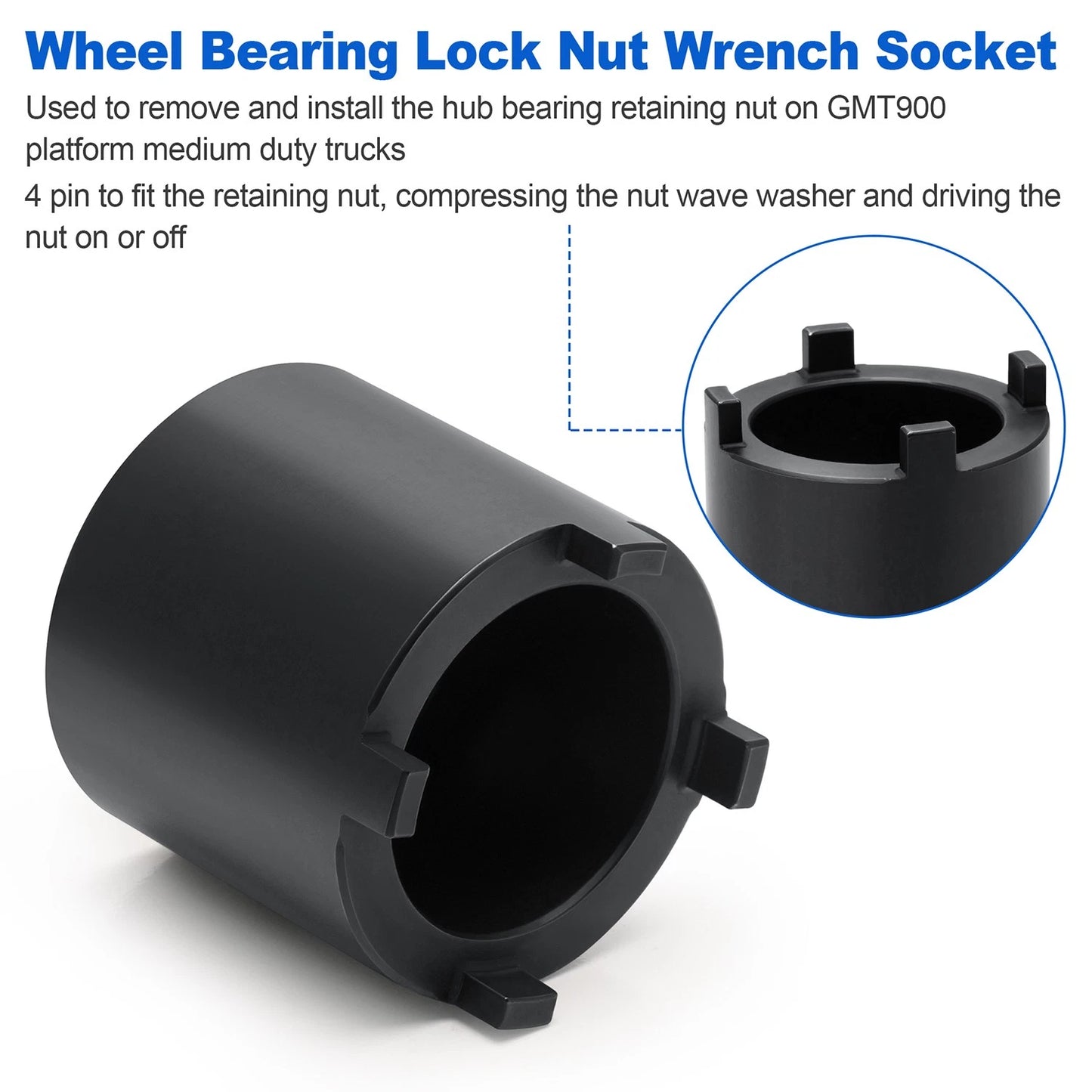 Wheel Nut Socket Tool J-44275 For Chevrolet Kodiak GMC Topkick 2003-2009