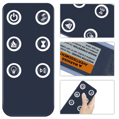 Remote Control For Northwest Electric Fireplace BEF-36WM BEF-42WM BEF-50WM