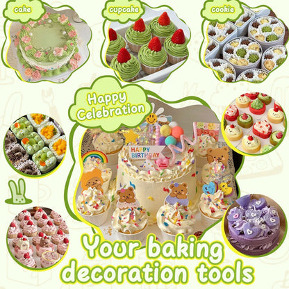 Hendiy Piping Tips, 26 Pieces Frosting Kit Stainless 28 Pieces, Silver