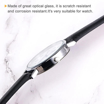 uxcell 6-Pack Watch Crystal Lens Glass 31mm Dia. Round Flat Mineral